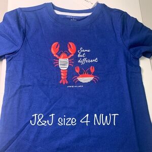 Janie & Jack boys size 4 (two summer shirts)  NWT